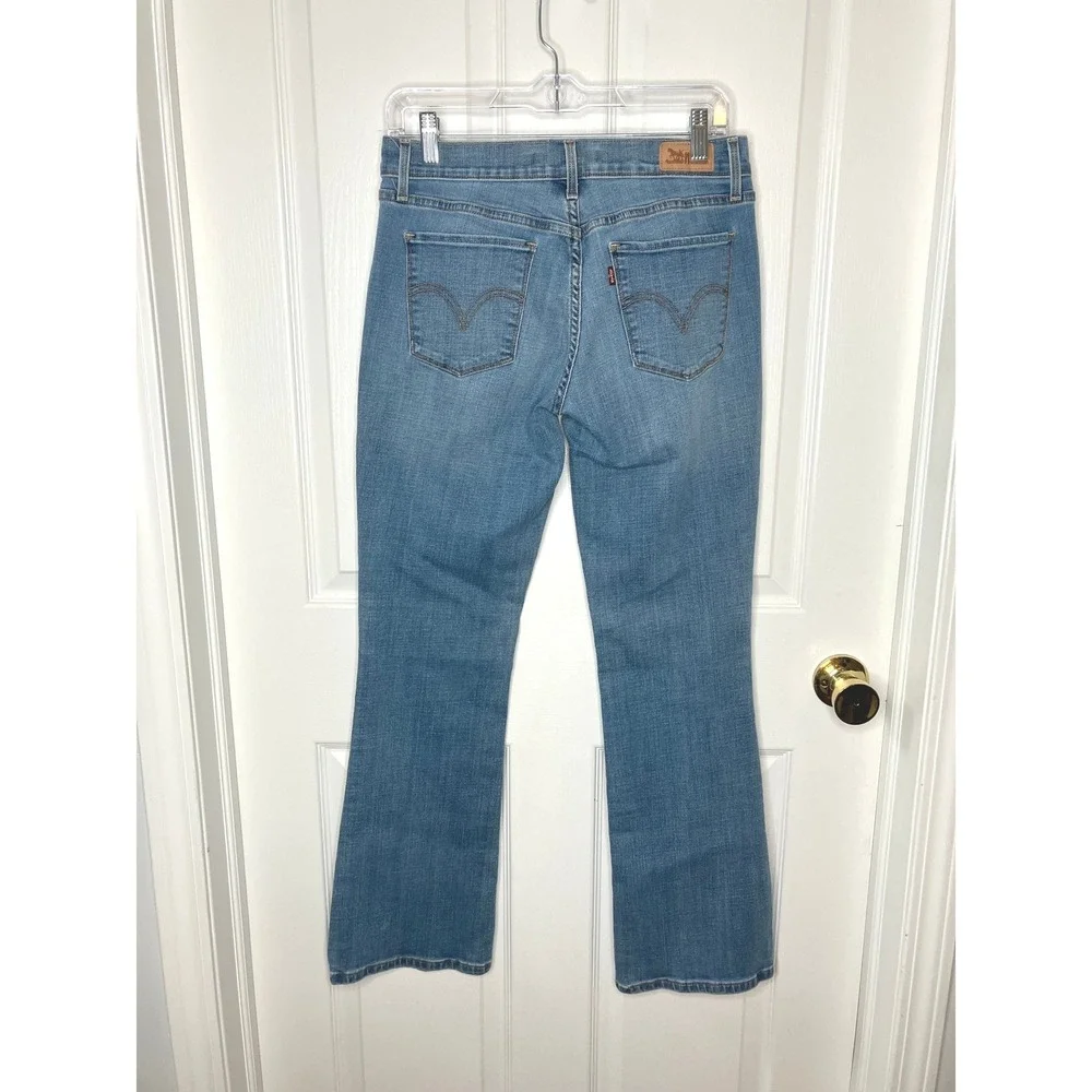 Levis 515 Bootcut Medium Wash Denim Jean Womens Size 6 Retro Boho Western - Picture 3 of 7